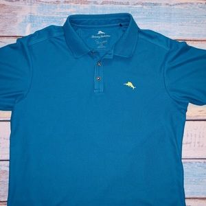Men’s Tommy Bahama neon Marlin polo shirt large